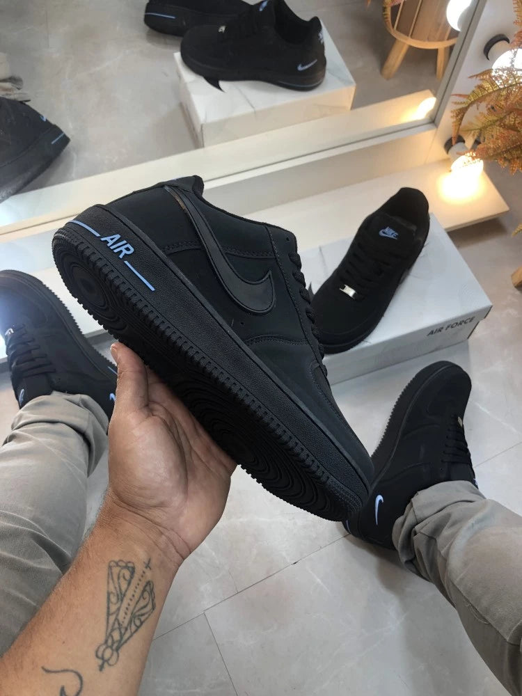 NK AIR FORCE PREMIUM PRETO NOBUCK/AZUL