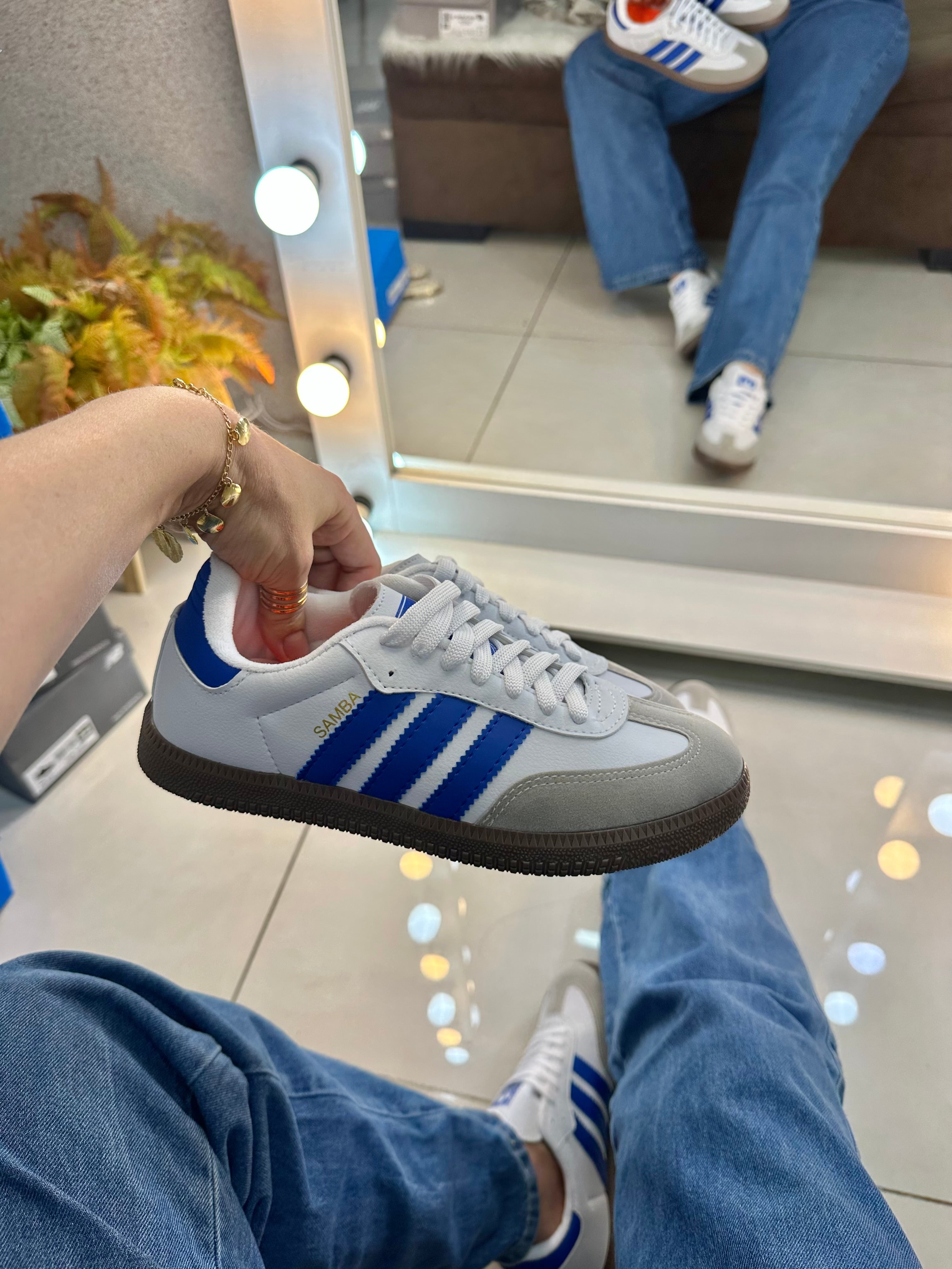 ADS SAMBA PREMIUM BRANCO/AZUL