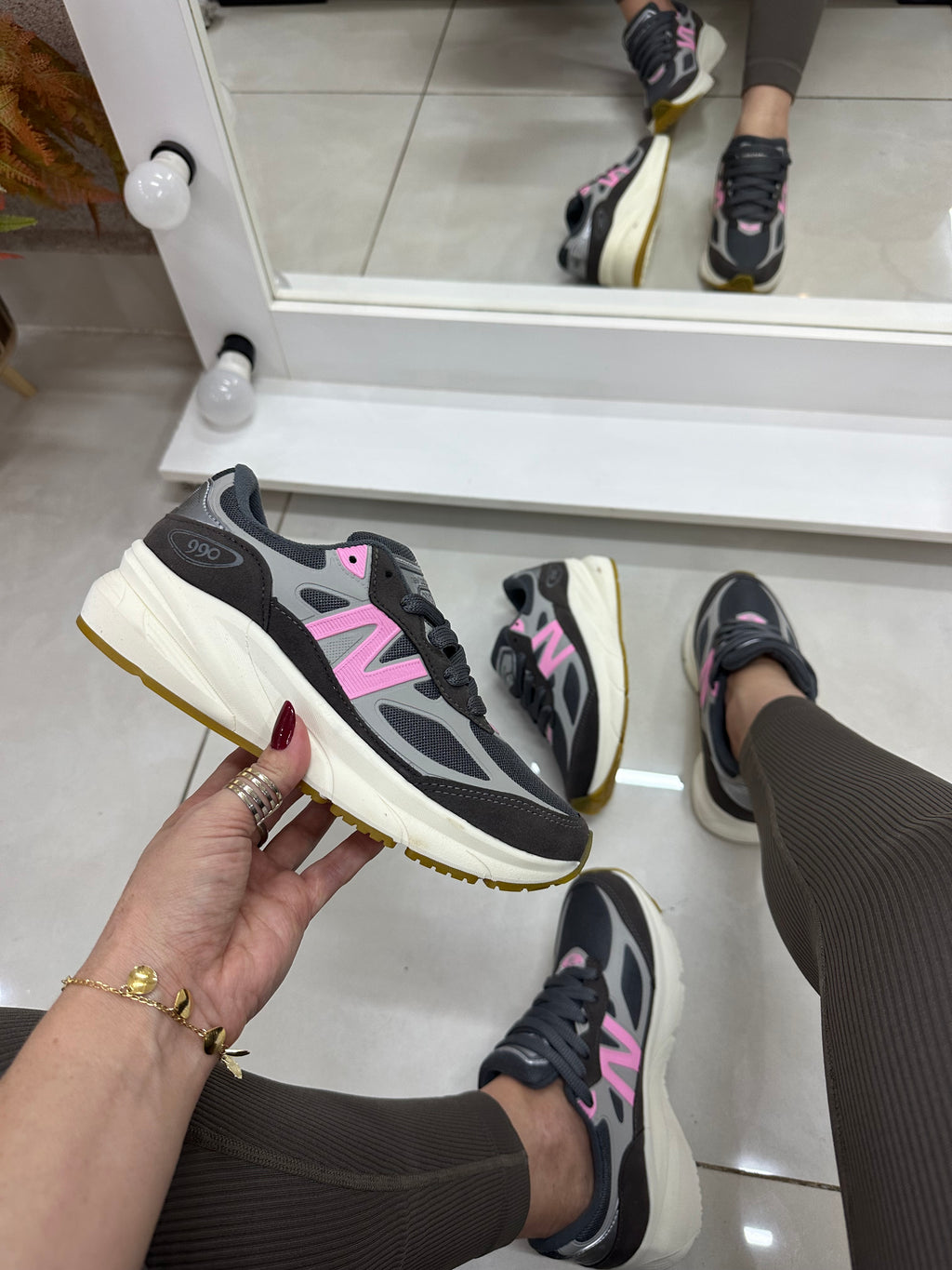 NEW BALANCE 990v6 GRAFITE ROSA
