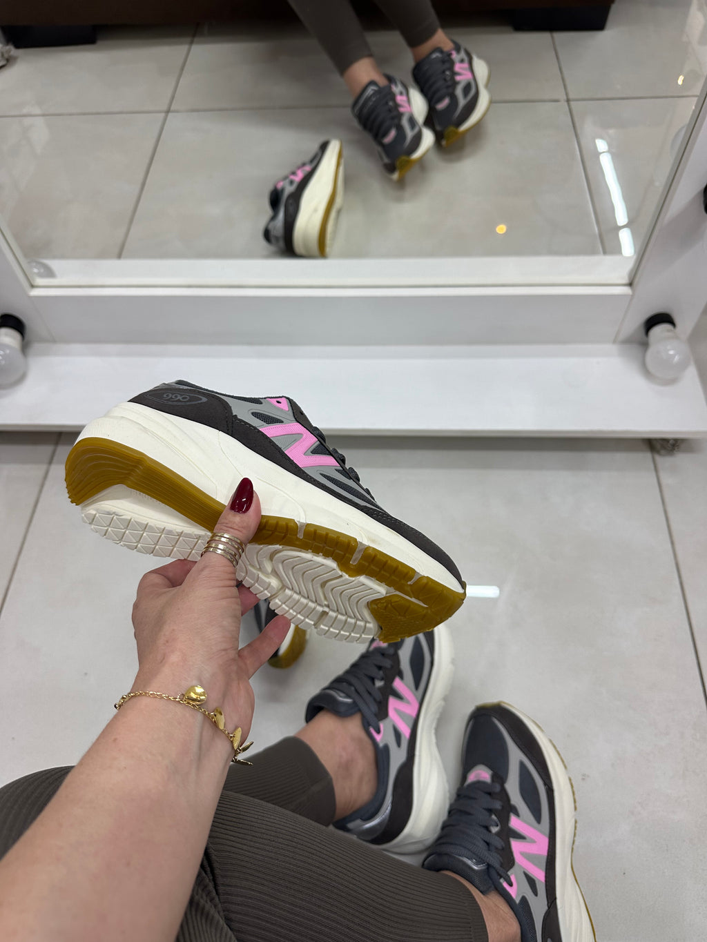 NEW BALANCE 990v6 GRAFITE ROSA