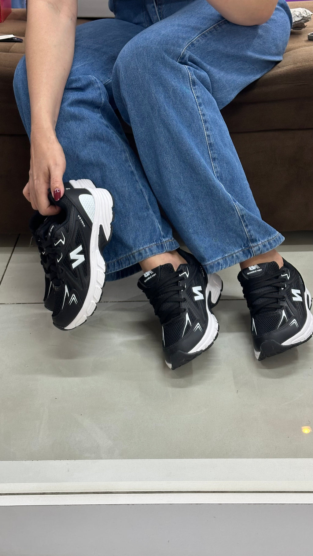 NB BALANCE ABZORB PRETO BRANCO