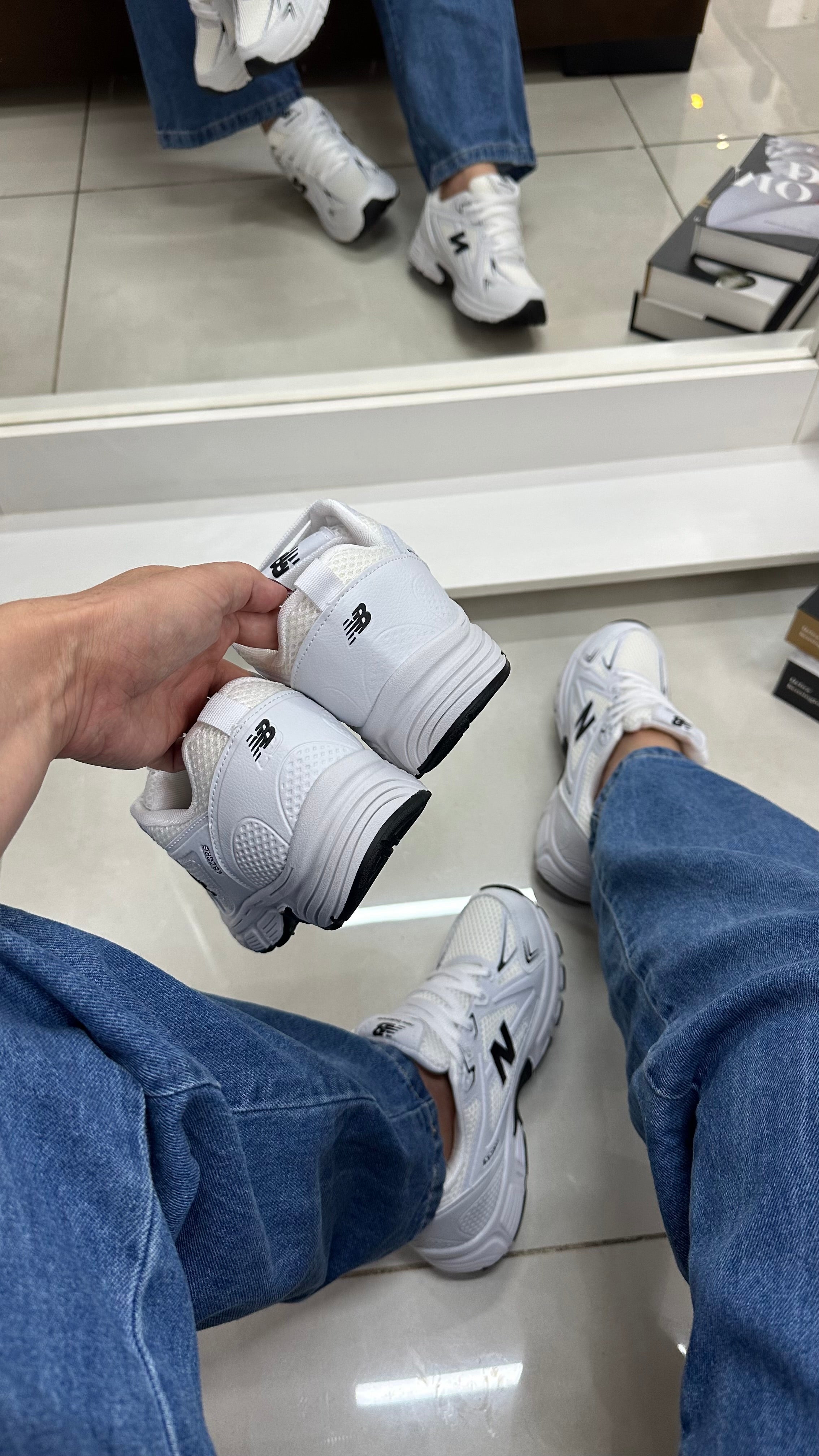 NB BALANCE ABZORB BRANCO PRETO