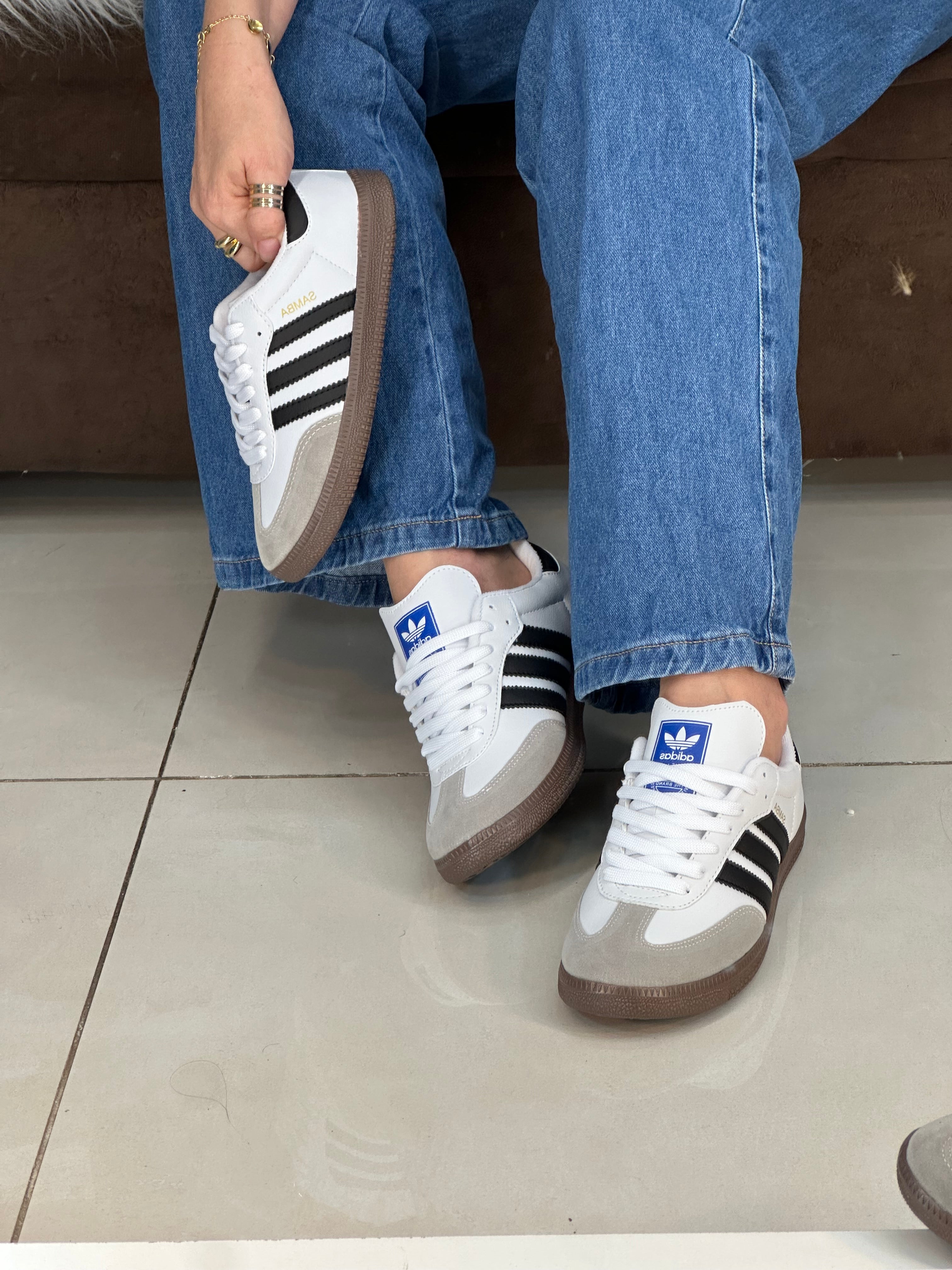 ADS SAMBA PREMIUM BRANCO/PRETO