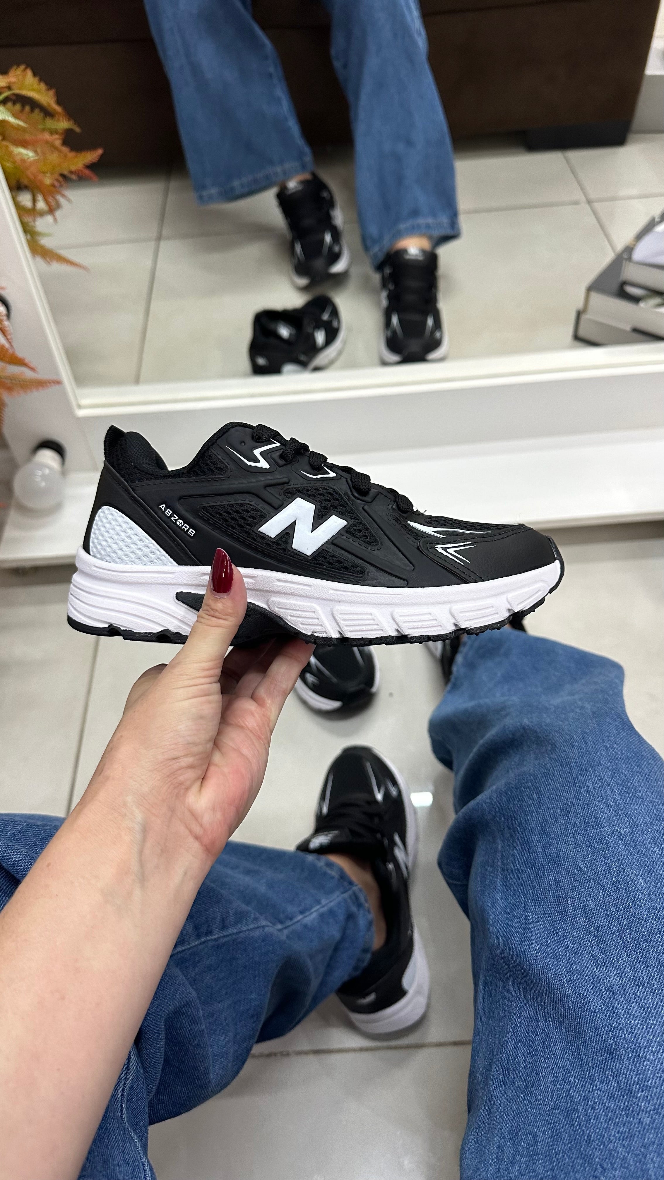 NB BALANCE ABZORB PRETO BRANCO