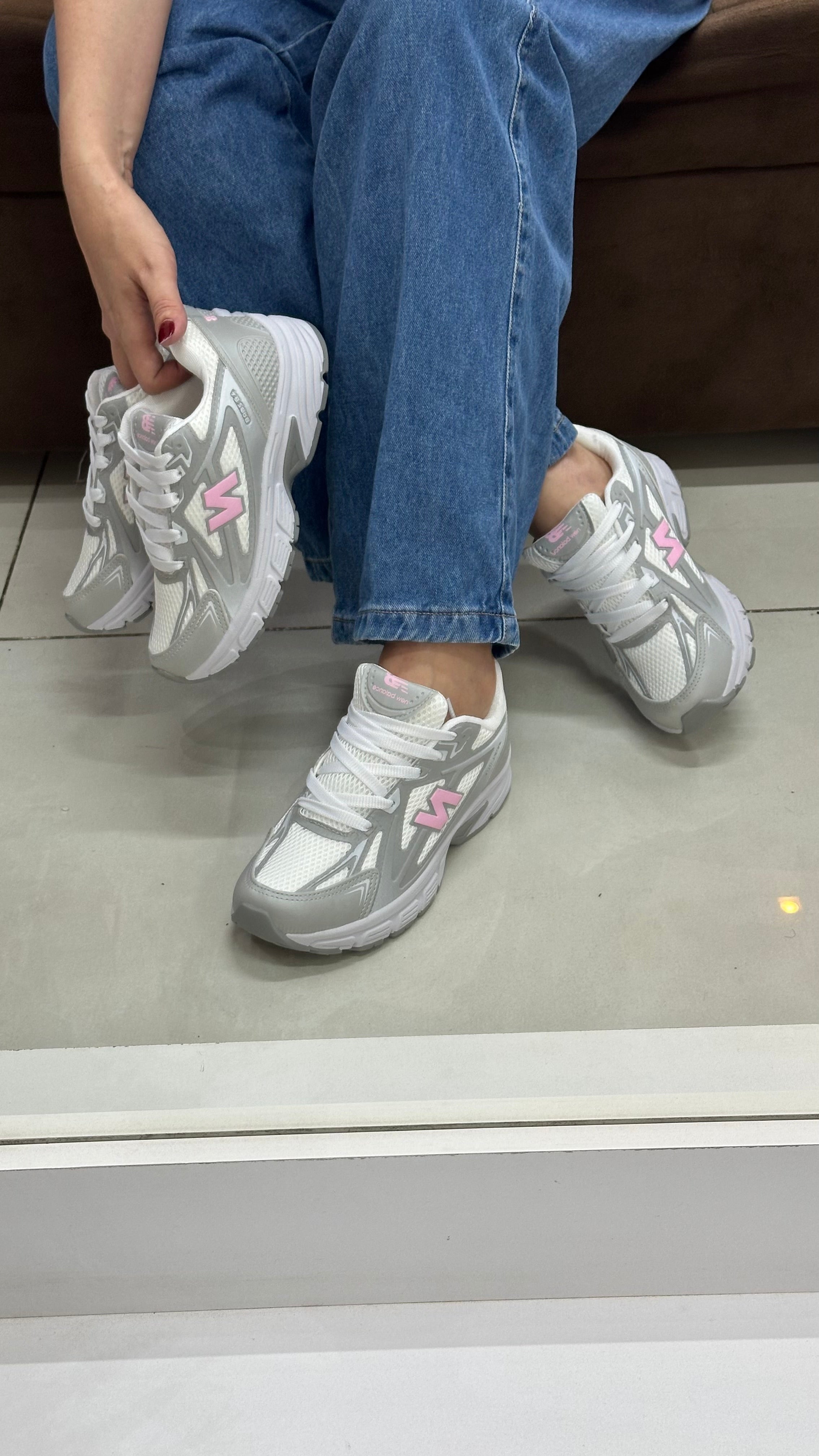 NB BALANCE ABZORB GRAFITE BCO CINZA ROSA