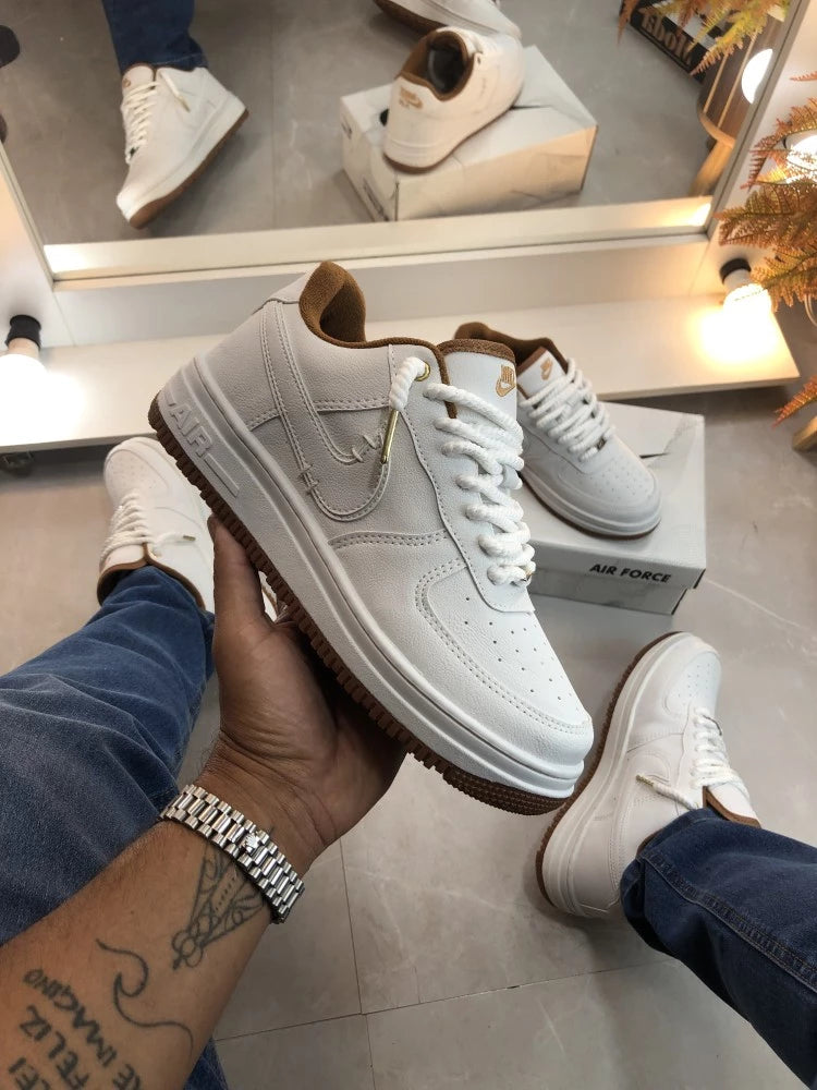 NK AIR FORCE LUXO BRANCO/CARBONO