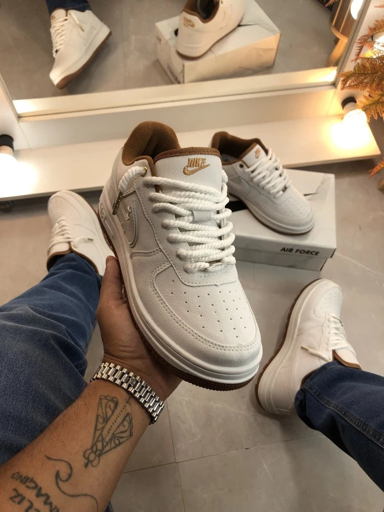 NK AIR FORCE LUXO BRANCO/CARBONO
