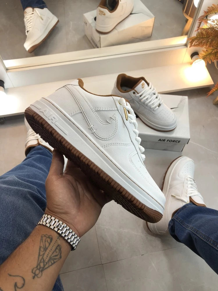NK AIR FORCE LUXO BRANCO/CARBONO