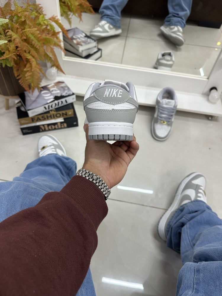 NK DUNK LOW CINZA/BRANCO
