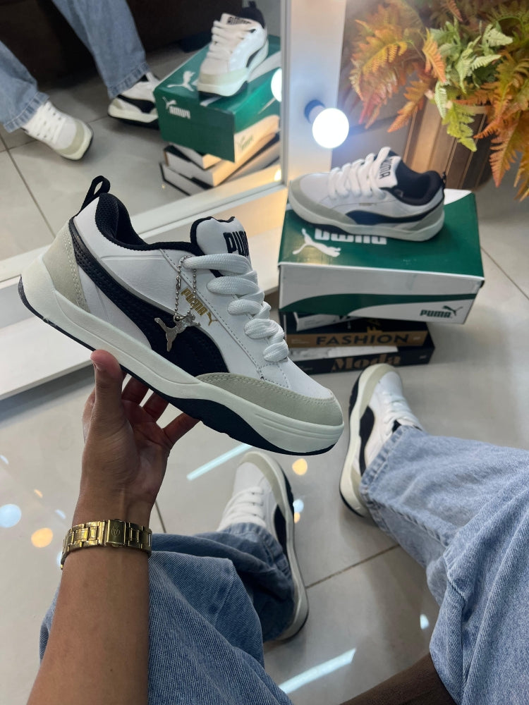PMA SNEAKER 20S LUXO BRANCO/PRETO