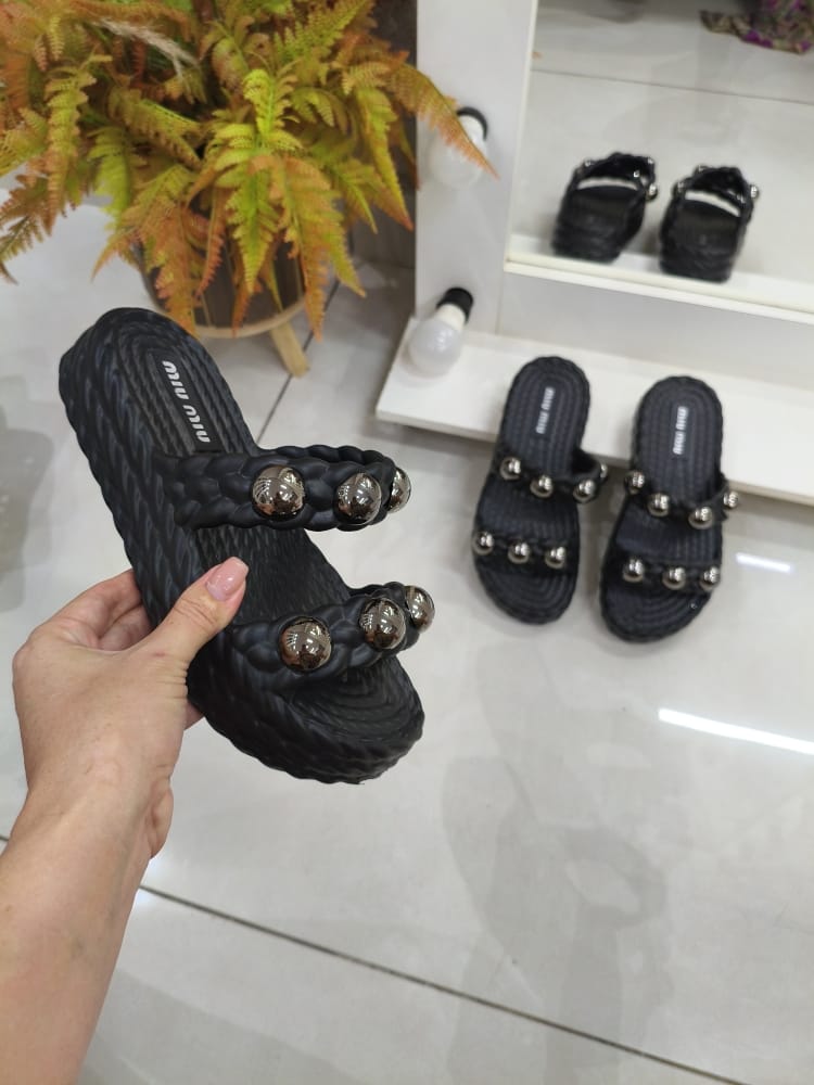 PLATAFORMA MIU MIU NUVEM PRETA
