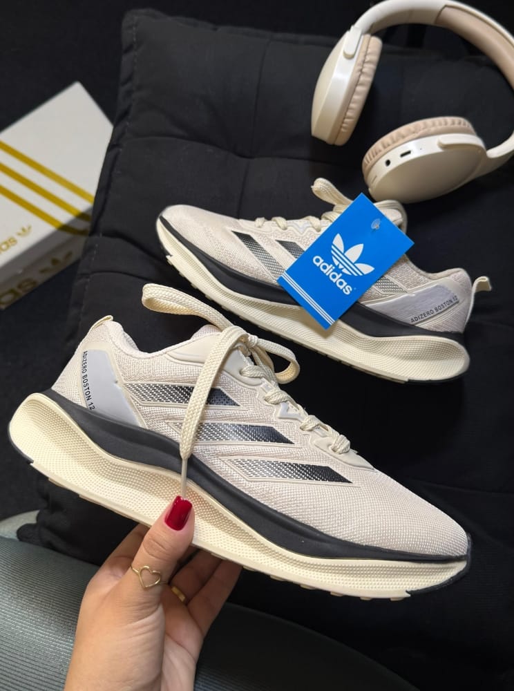 AD ADIZERO PREMIUM CREME/PRETO