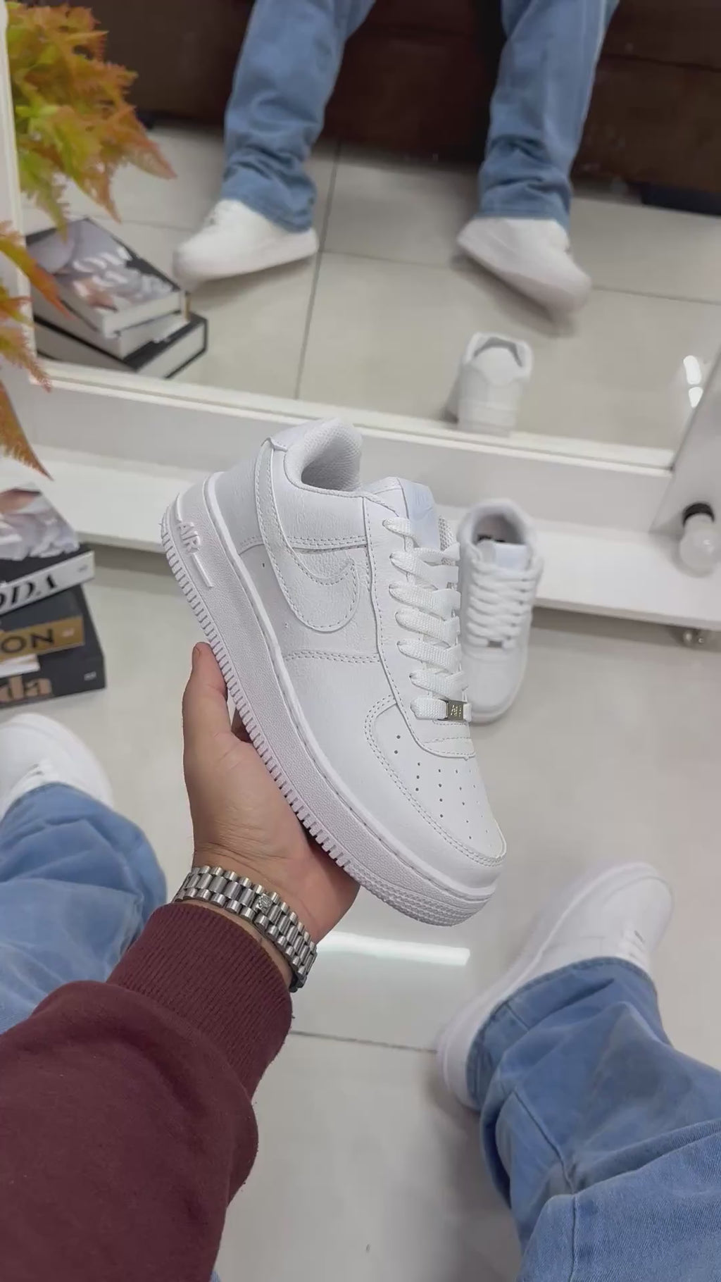 NK AIR FORCE PREMIUM BRANCO/BRANCO