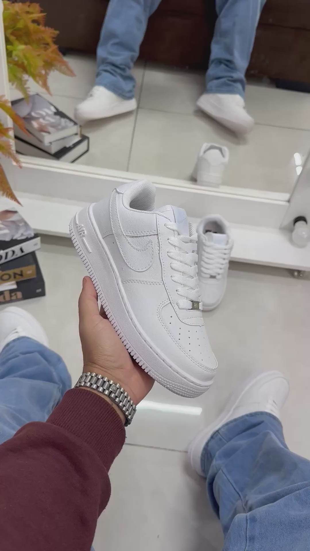 NK AIR FORCE PREMIUM BRANCO/BRANCO