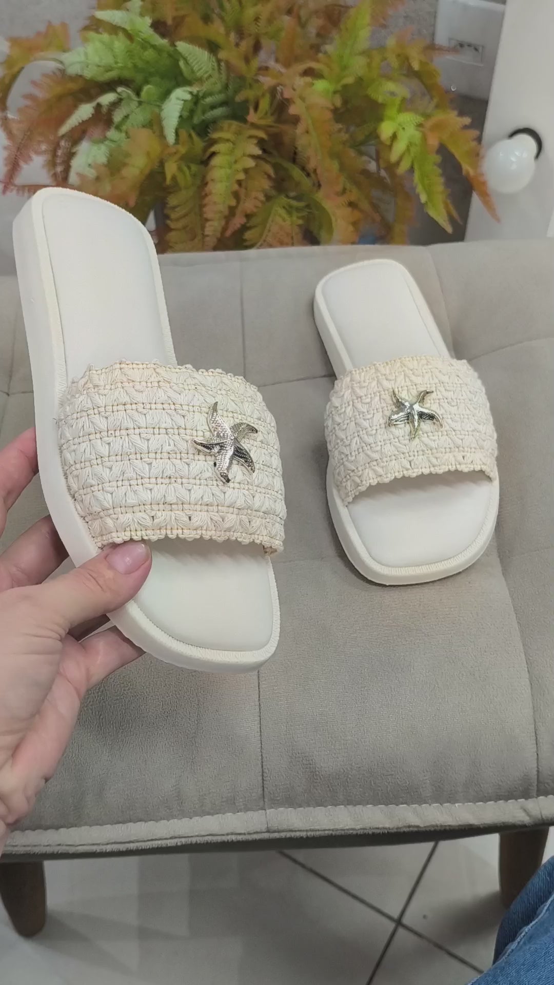 FLAT ESTRELA OFF WHITE