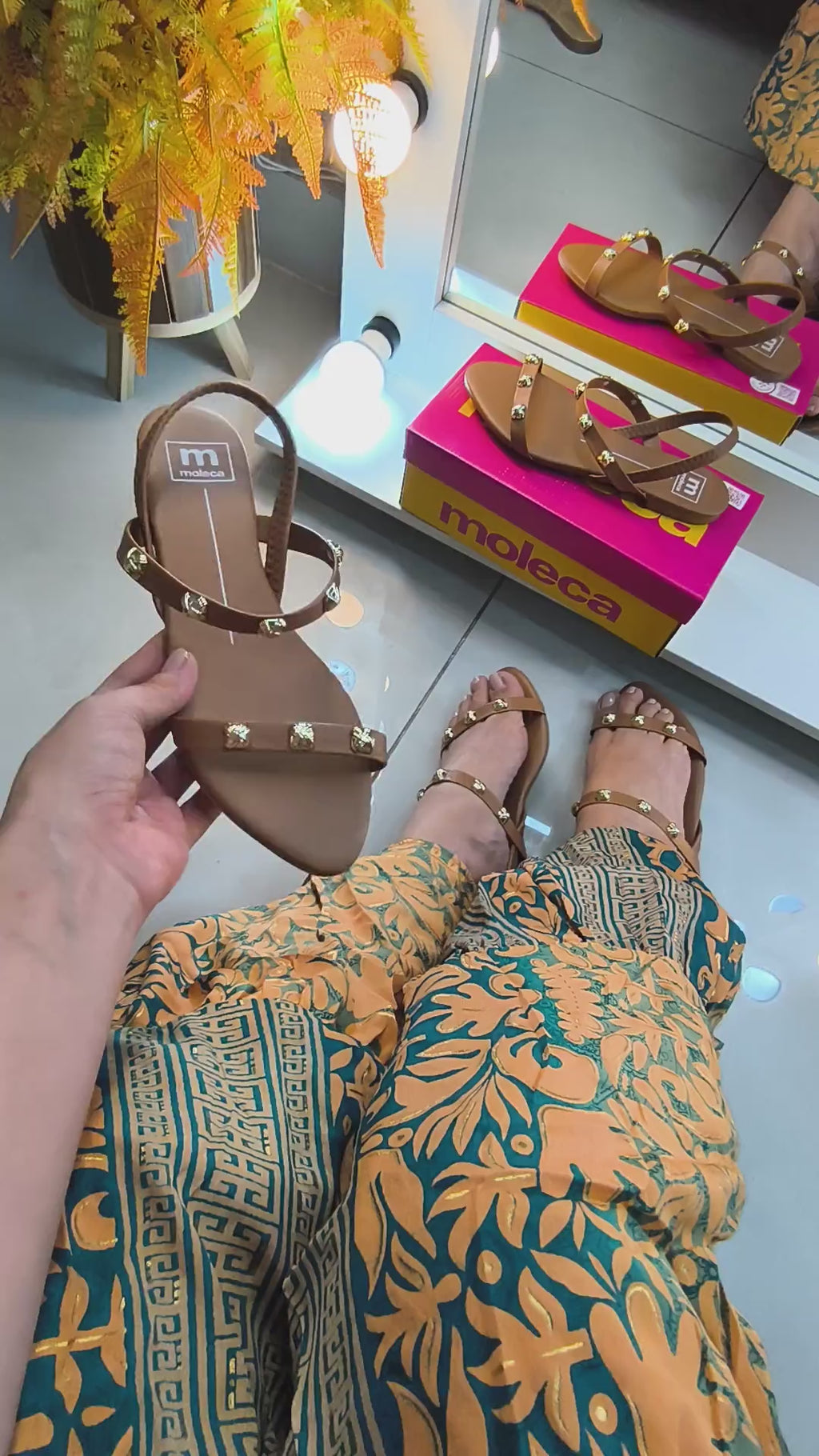 SANDALIA MOLECA 5561102 CARAMELO