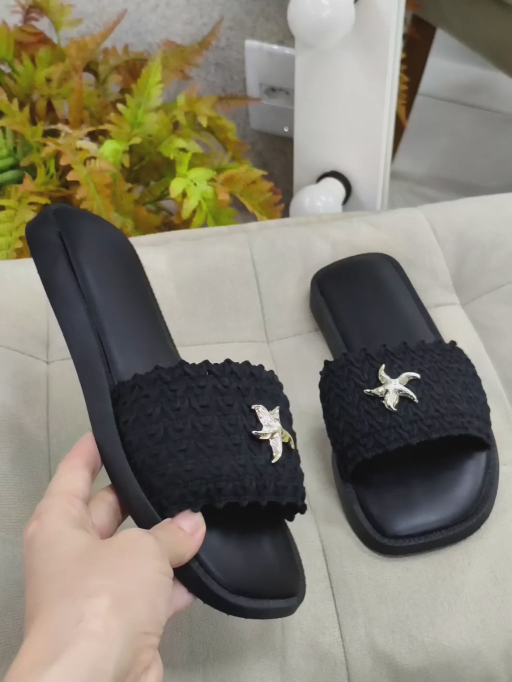 FLAT ESTRELA PRETA
