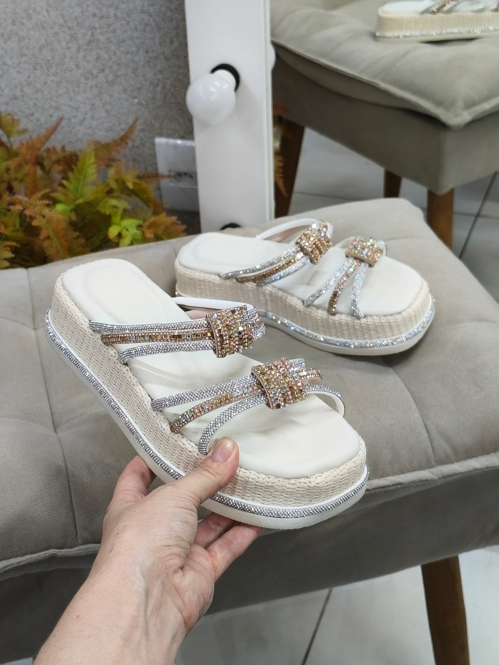 PAPETE MARIANA STRASS NATURAL