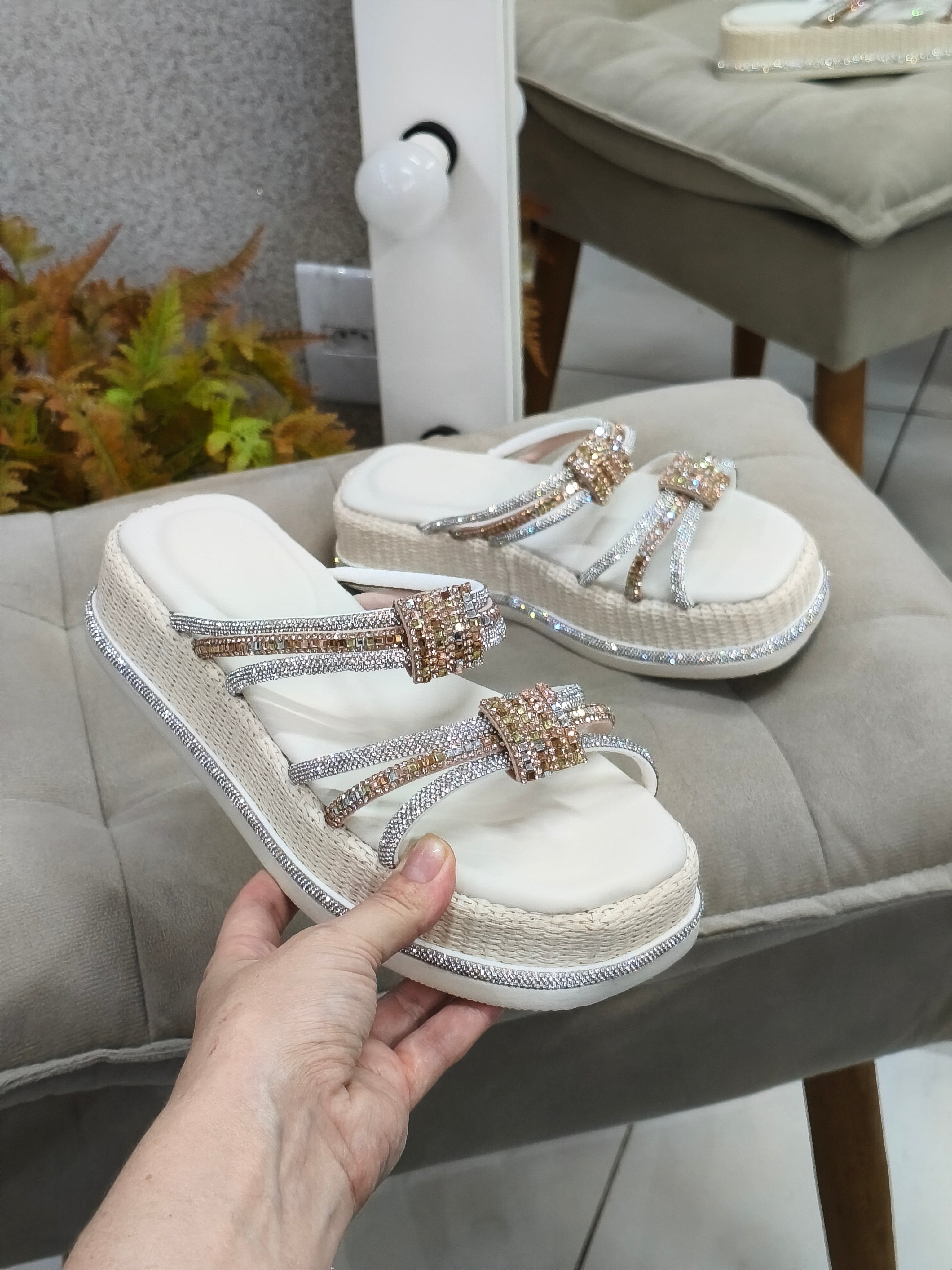 PAPETE MARIANA STRASS NATURAL
